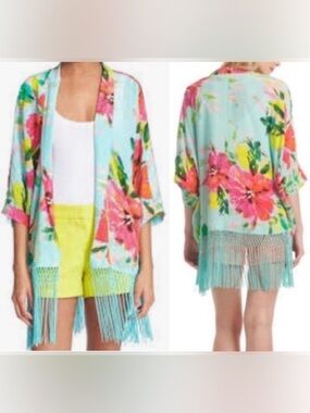 Trina Turk Silk Kimono Size Small